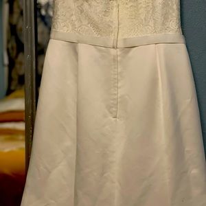 David bridal wedding gown size 14 lace.